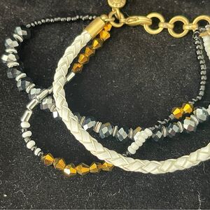 J. Crew Gold and Silver Multi-Strand Bracelet Gently Loved